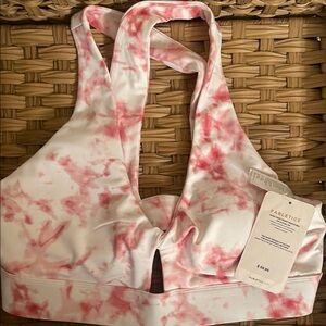 Fabletics Pink Tie-Dye Sports Bra